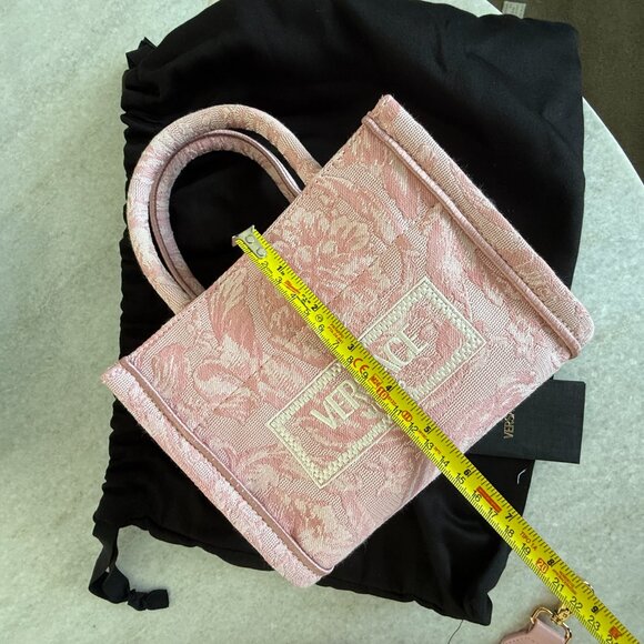 VERSACE Barocco Athena Mini Pink Tote Bag 1015288 - Picture 12 of 16